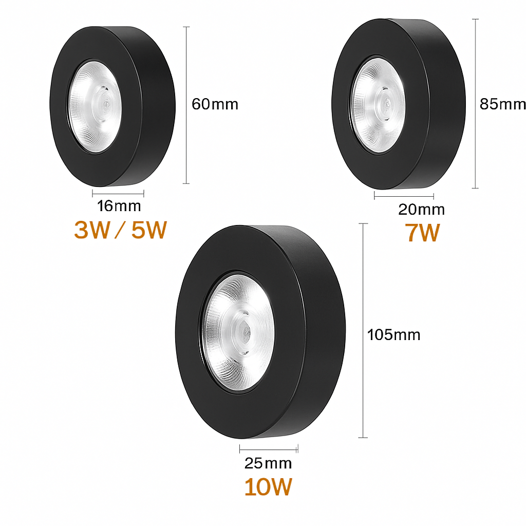 Spot moderne LED extra fin rond en aluminium Delma - vue 7 sur 7