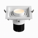 Spot moderne LED à focus réglable et forme encastrable carré Tiago