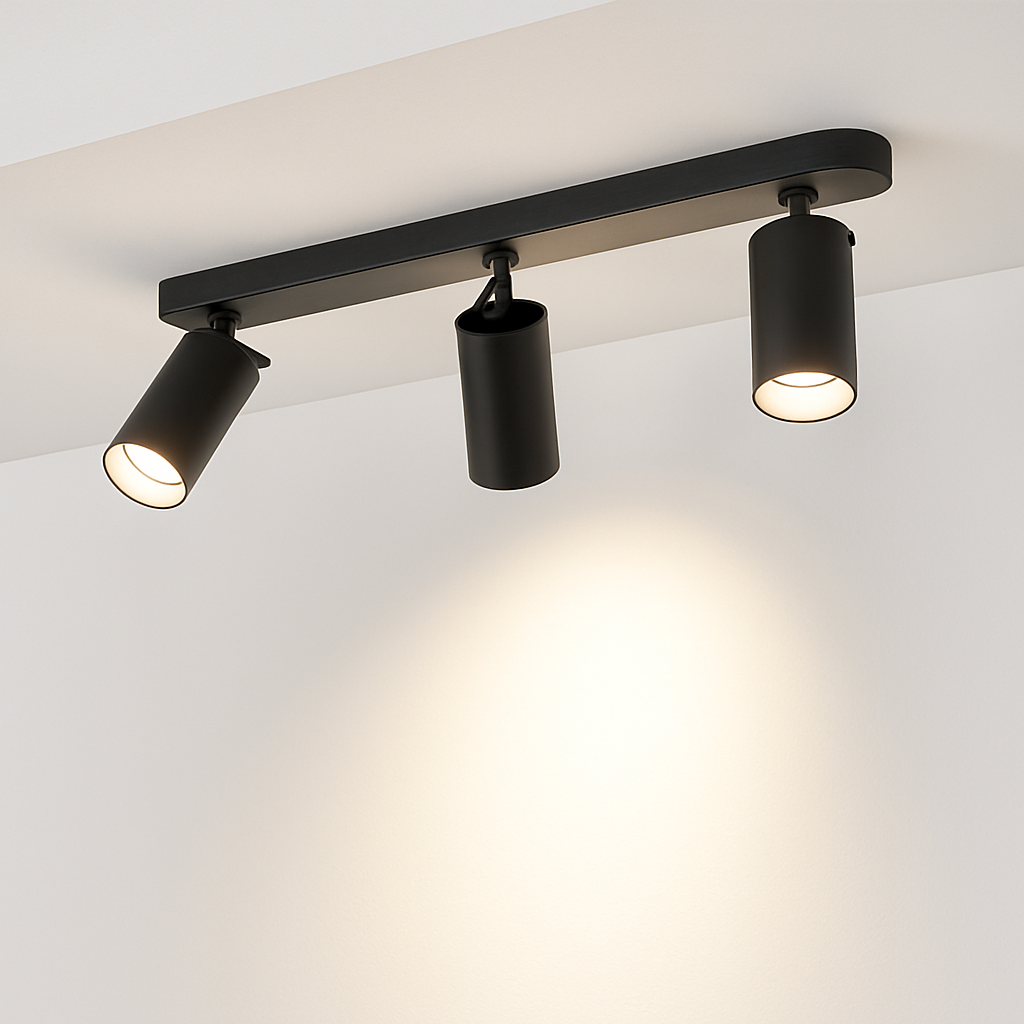 Spot moderne LED rond avec plusieurs cylindres Surface - vue 3 sur 9
