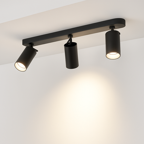 Spot moderne LED rond avec plusieurs cylindres Surface - vue 4 sur 9