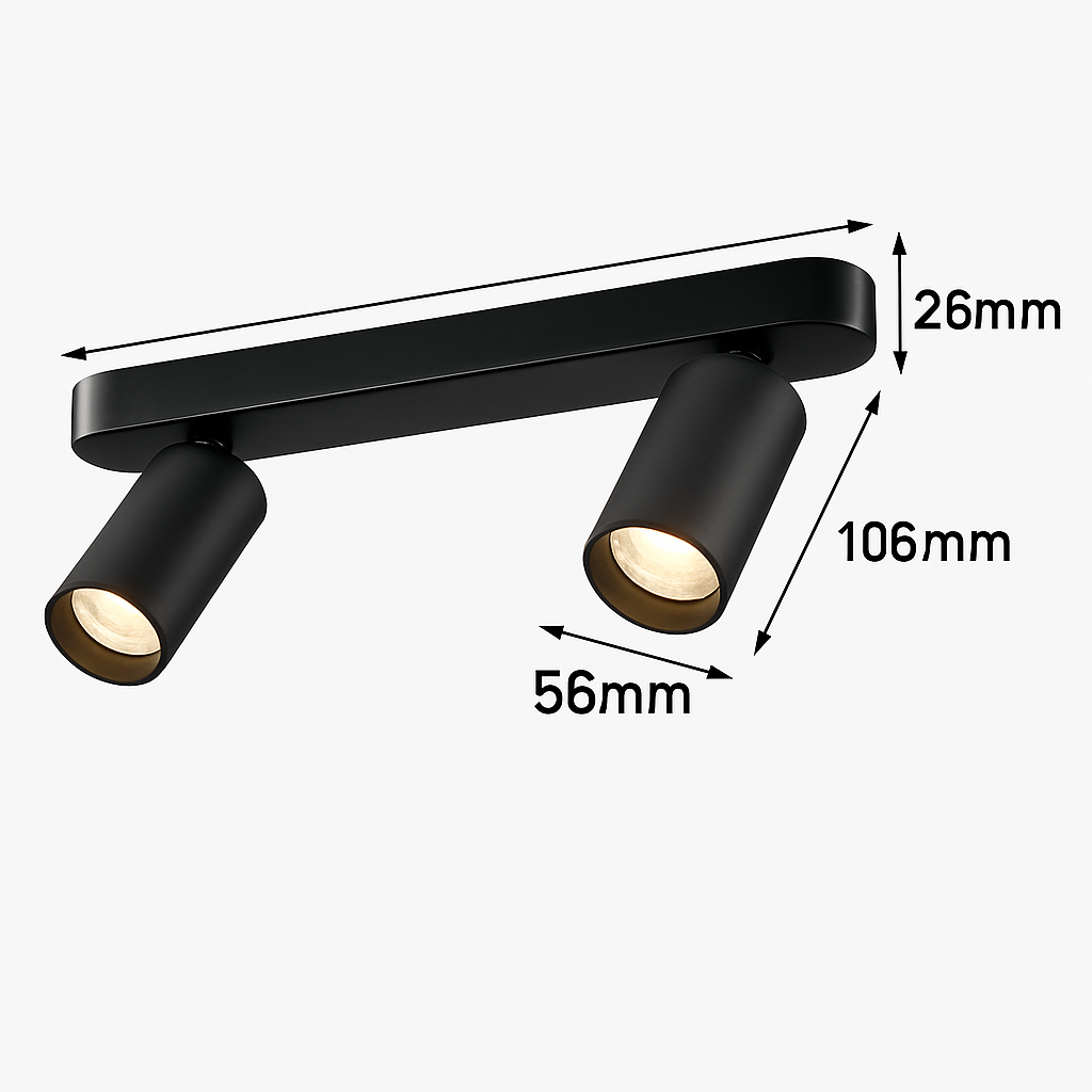 Spot moderne LED rond avec plusieurs cylindres Surface