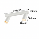 Spot moderne LED rond avec plusieurs cylindres Surface