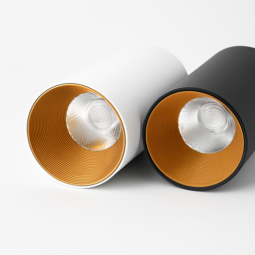 Spot moderne LED rond en aluminium - vue 5 sur 7