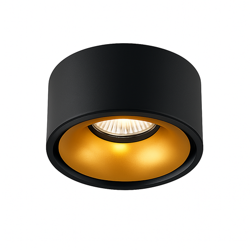 Spot moderne LED rond et encastrable en métal Lory - vue 3 sur 6