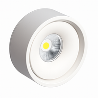 Spot moderne LED rond et encastrable en métal Lory