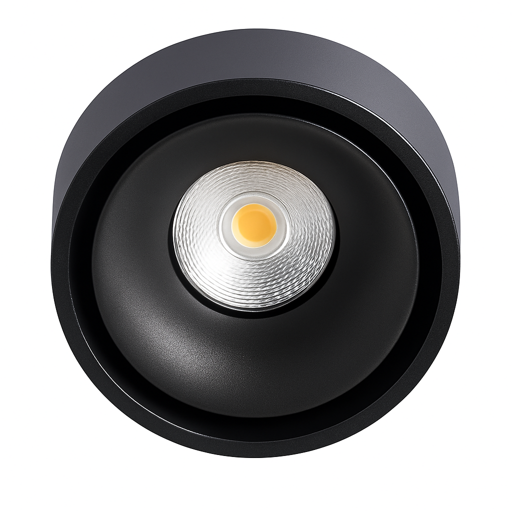 Spot moderne LED rond et encastrable en métal Lory - vue 5 sur 6