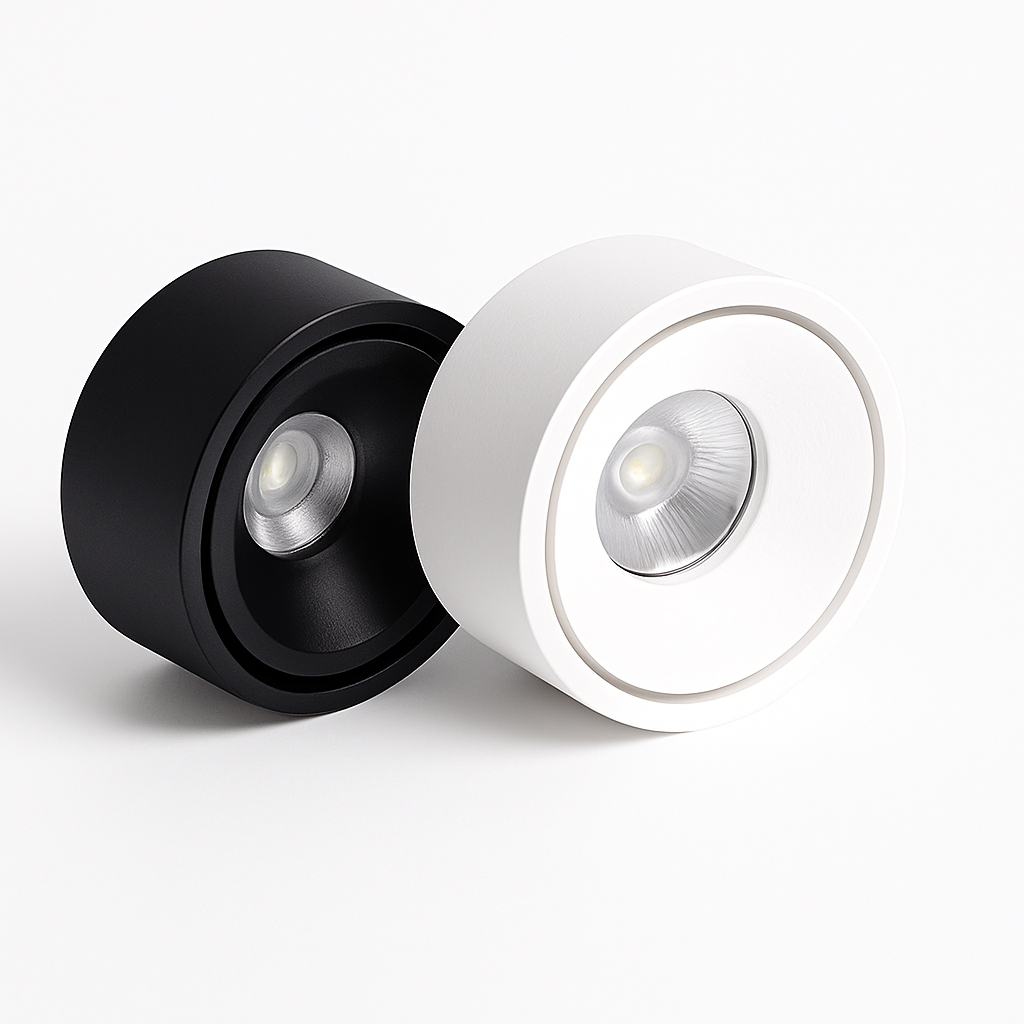 Spot moderne LED rond et encastrable en métal Lory - vue 6 sur 6