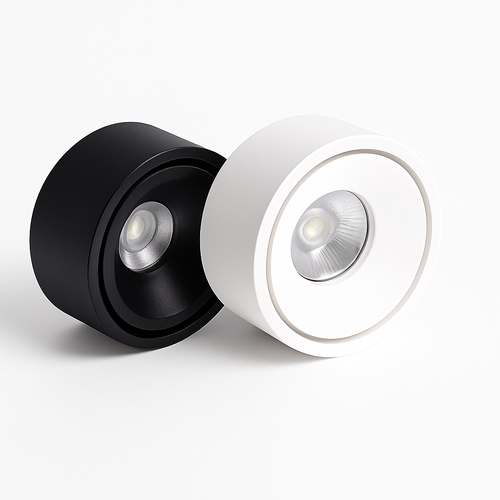 Spot moderne LED rond et encastrable en métal Lory - vue 7 sur 6