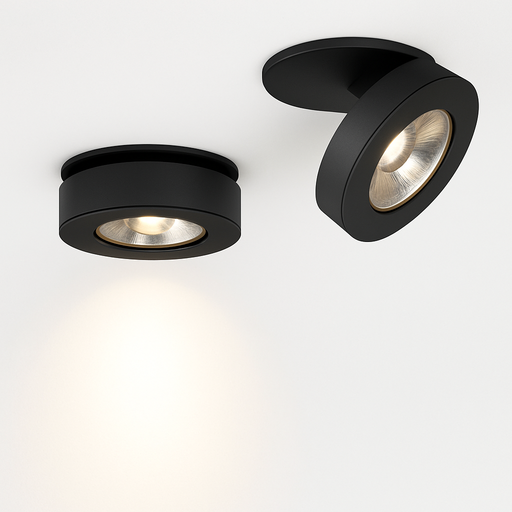 Spot moderne LED rond et orientable Slim - vue 4 sur 7