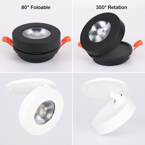 Spot moderne LED rond et orientable Slim - vue 6 sur 7