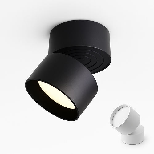 Spot moderne rond LED orientable Loft - vue 4 sur 11