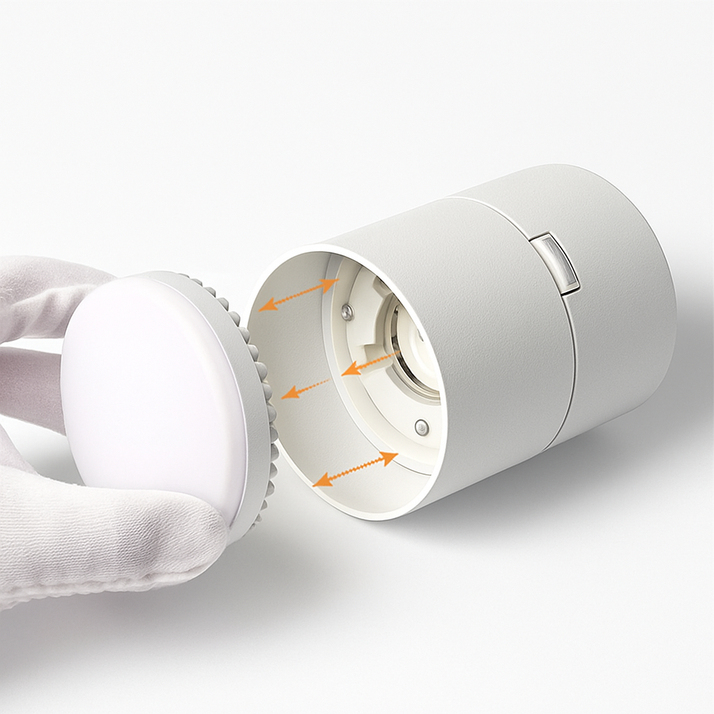 Spot moderne rond LED orientable Loft - vue 8 sur 11