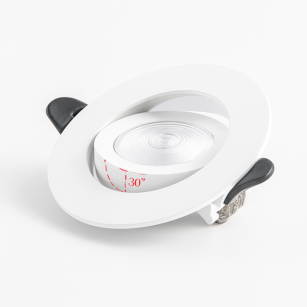 Spot rond COB Led Downlights haut de gamme encastré pour intérieur résidentiel maison - vue 4 sur 6