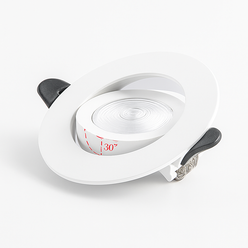 Spot rond COB Led Downlights haut de gamme encastré pour intérieur résidentiel maison - vue 4 sur 6