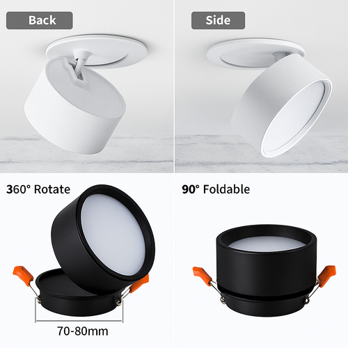 Spot rond LED avec orientation à 360° Light - vue 5 sur 8