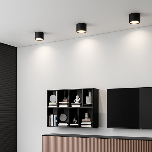 spot rond monté en Surface nordique Led petit projecteur couloir entrée lumière allée lumière éclairage intérieur - vue 4 sur 6