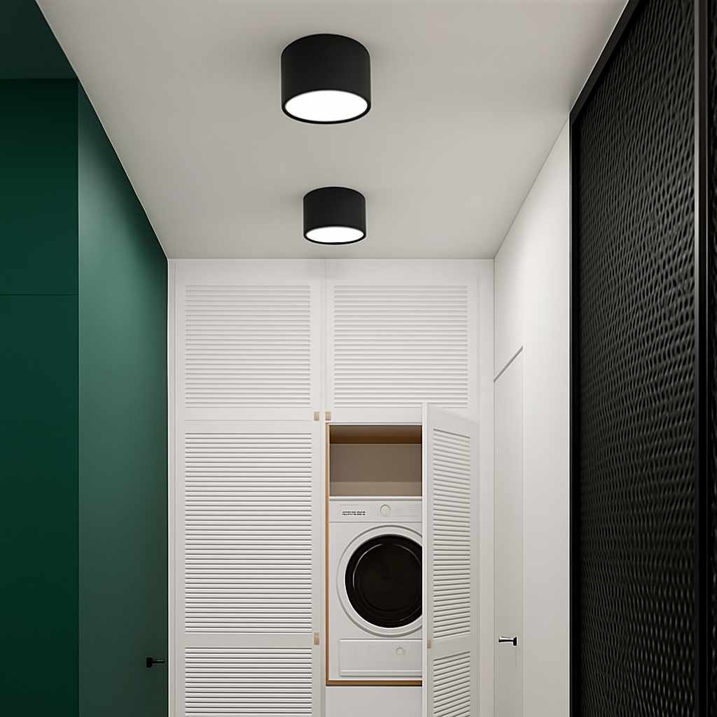 spot rond monté en Surface nordique Led petit projecteur couloir entrée lumière allée lumière éclairage intérieur - vue 5 sur 6