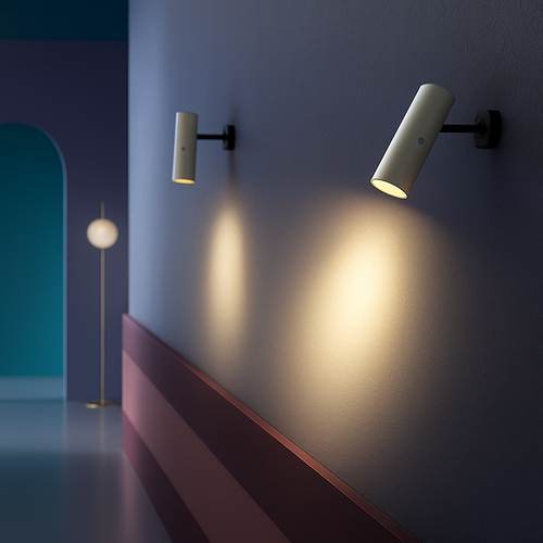 spot rotatif décor industriel pour restaurant et couloir - vue 2 sur 7