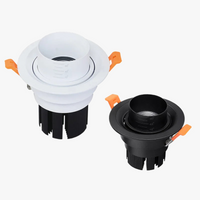 spots encastrés dimmables avec zoom intégré pour éclairage intérieur