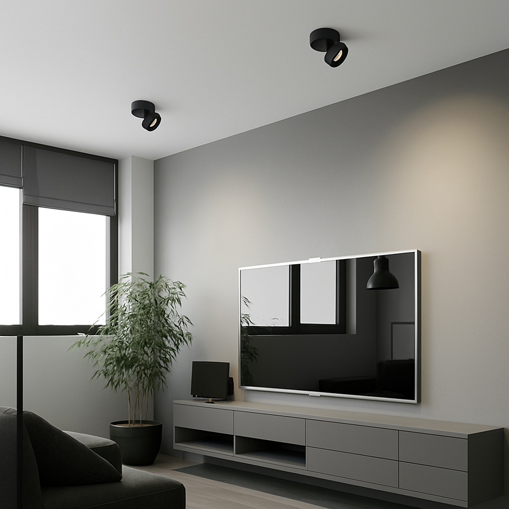 Spots LED design rond dirigeable - vue 3 sur 8