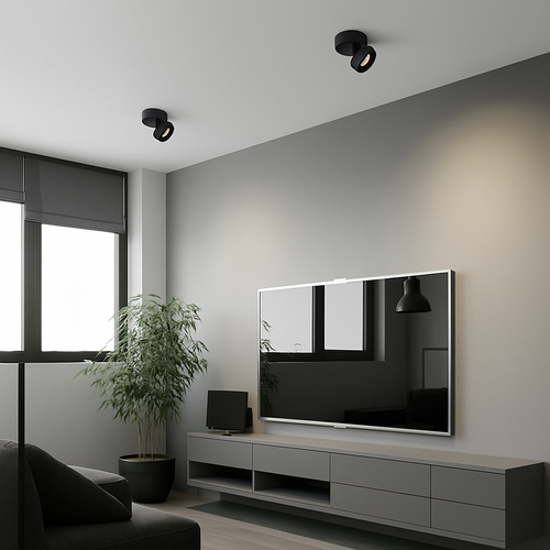 Spots LED design rond dirigeable - vue 4 sur 8