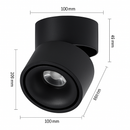 Spots LED design rond dirigeable