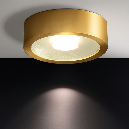 spots nordiques en cuivre led de luxe circulaires - vue 2 sur 9