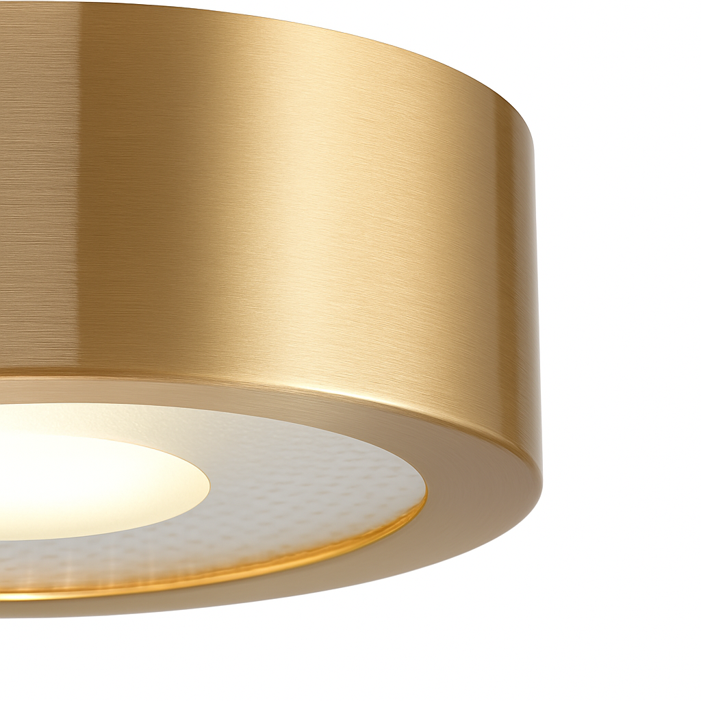 spots nordiques en cuivre led de luxe circulaires - vue 6 sur 9