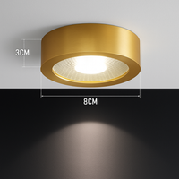 spots nordiques en cuivre led de luxe circulaires