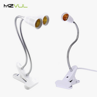 support de lampe led avec prise simple/double et interrupteur flexible