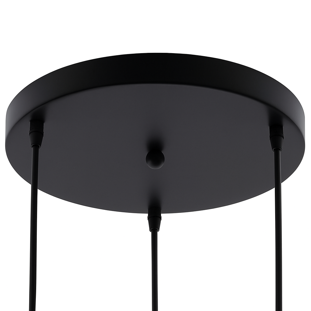Support socle rond suspension jusqu'à 5 trous (noir ou blanc) - vue 3 sur 9