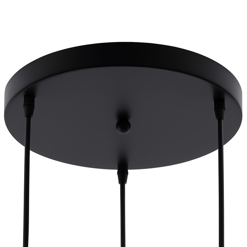 Support socle rond suspension jusqu'à 5 trous (noir ou blanc) - vue 3 sur 9
