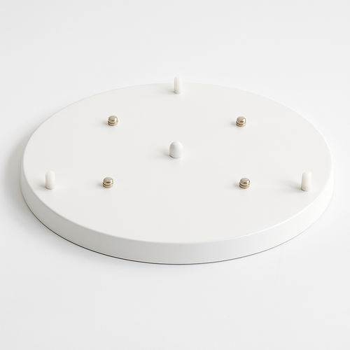 Support socle rond suspension jusqu'à 5 trous (noir ou blanc) - vue 6 sur 9