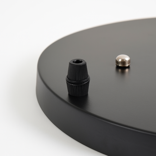 Support socle rond suspension jusqu'à 5 trous (noir ou blanc) - vue 8 sur 9