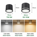 Surface mounted LED ceiling light tube light 7W 9W 12W 15W rotatable adjustable angle LED spotlight, indoor lighting AC220V 110V