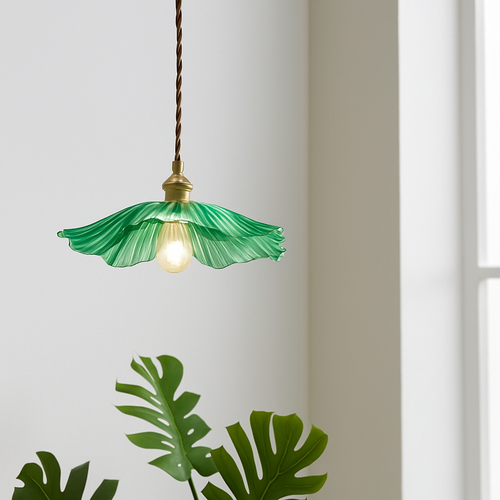 suspension américaine fleur verre pour décoration intérieure - vue 4 sur 12