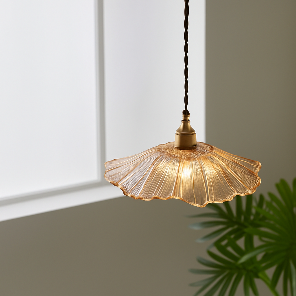 suspension américaine fleur verre pour décoration intérieure - vue 7 sur 12