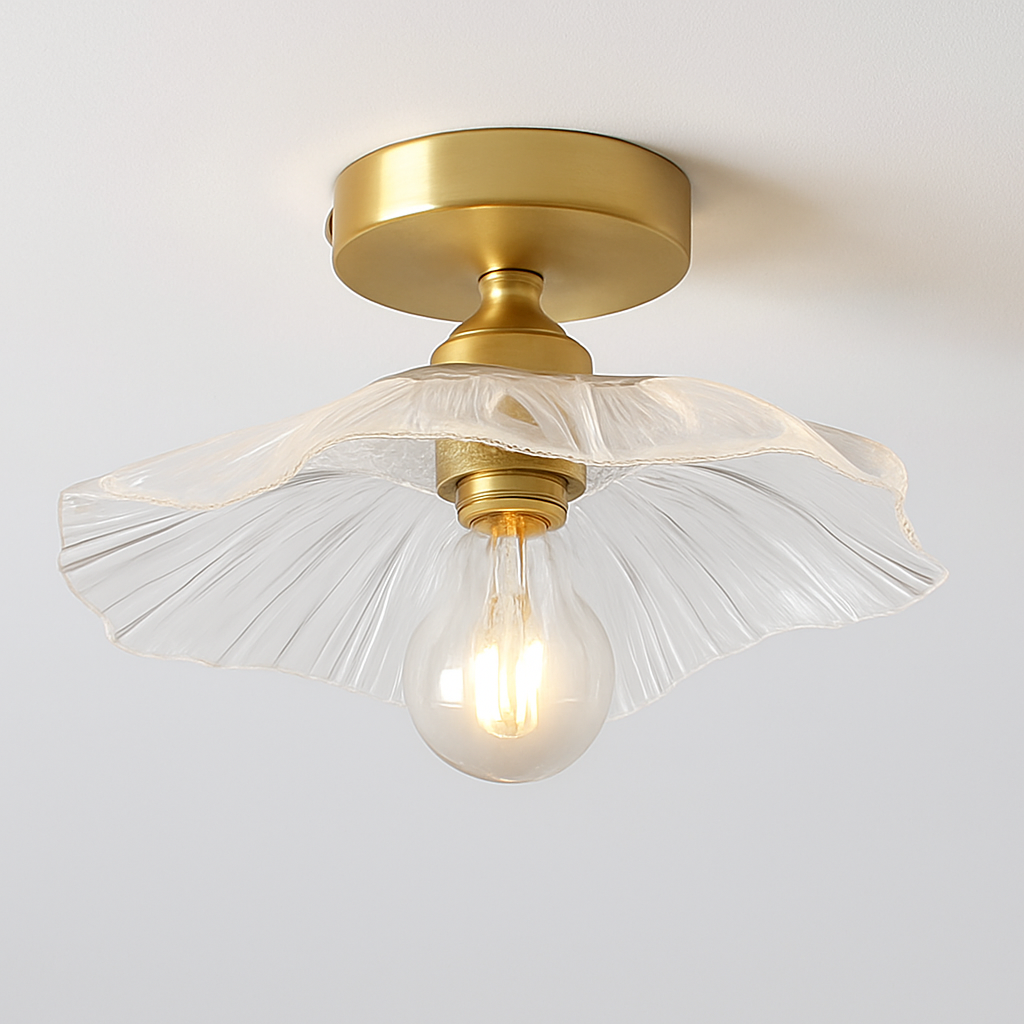 suspension américaine fleur verre pour décoration intérieure - vue 8 sur 12
