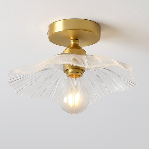 suspension américaine fleur verre pour décoration intérieure - vue 9 sur 12