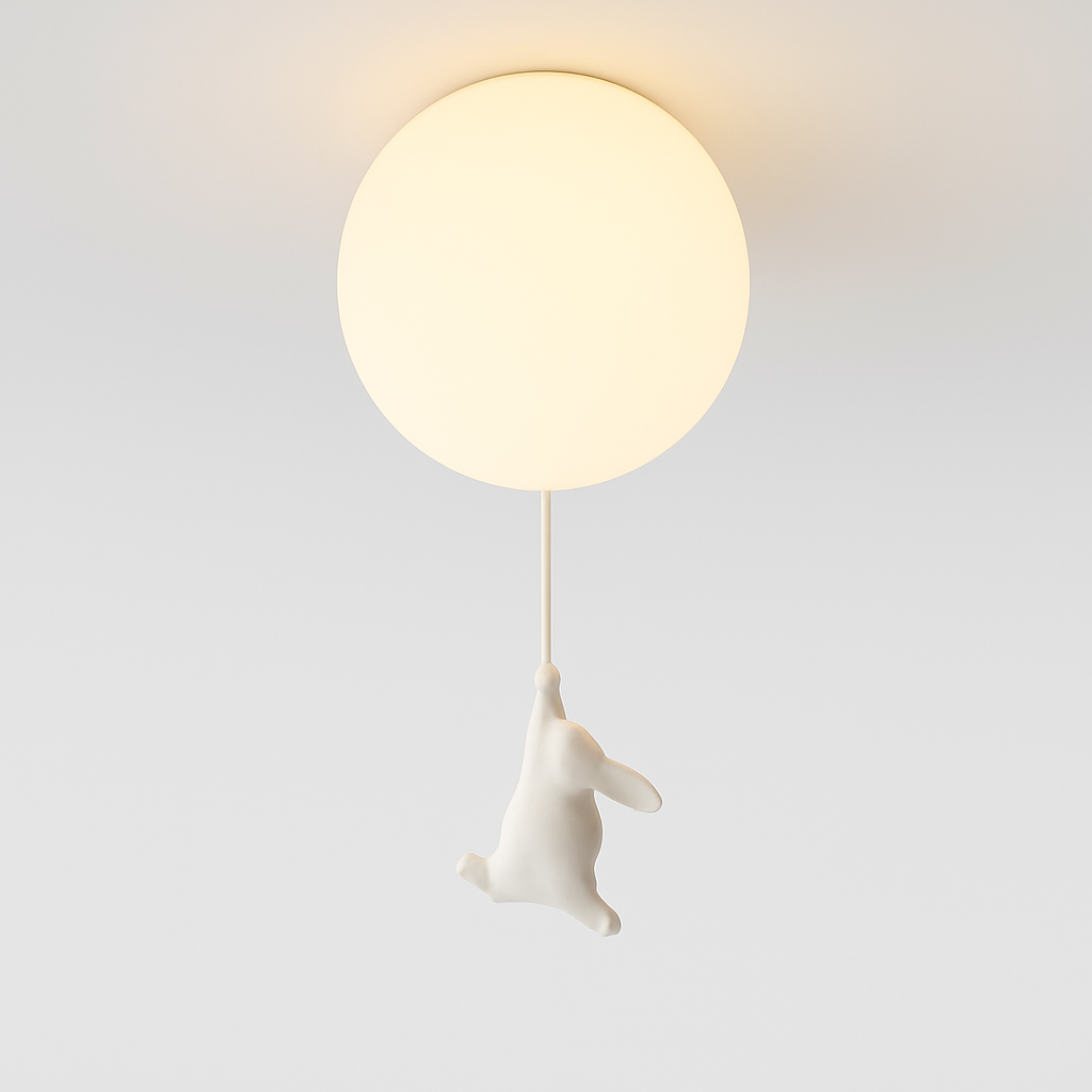 Suspension avec boule en verre et ours suspendu - vue 19 sur 26