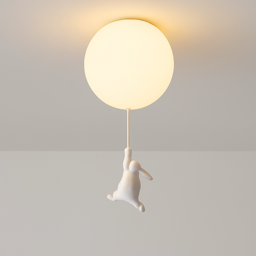 Suspension avec boule en verre et ours suspendu - vue 22 sur 26