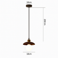 Suspension bois soucoupe volante