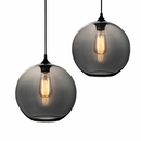 Suspension boule en verre moderne Clear