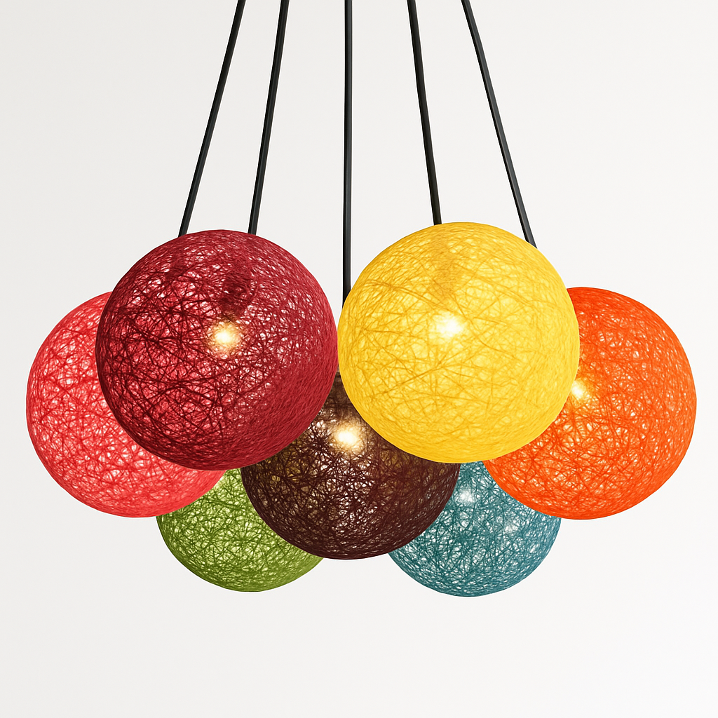Suspension boule papier Wicker - vue 3 sur 15