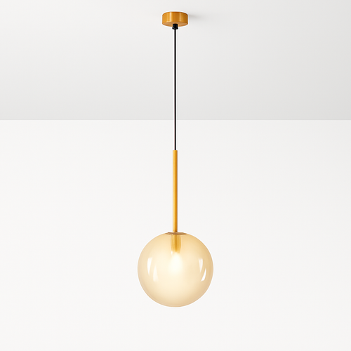 Suspension boule verre design nordique moderne décoratif loft LED - vue 12 sur 13
