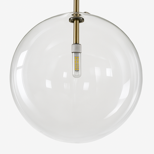 Suspension boule verre design nordique moderne décoratif loft LED - vue 6 sur 13