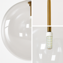 Suspension boule verre design nordique moderne décoratif loft LED