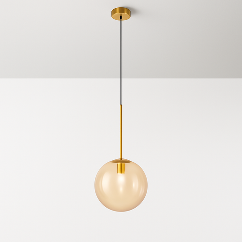 Suspension boule verre design nordique moderne décoratif loft LED