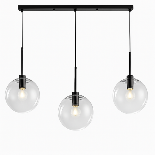Suspension boules en verre et tige - vue 3 sur 22