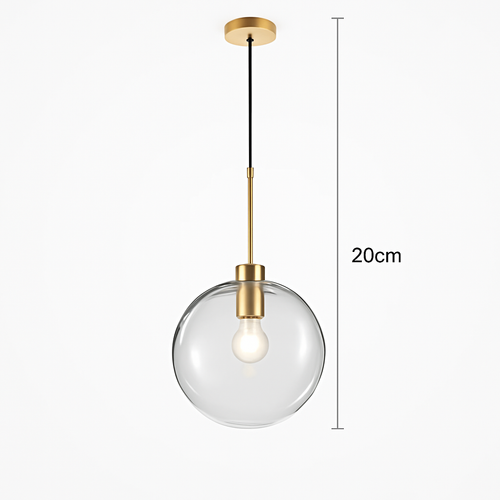 Suspension boules en verre et tige - vue 13 sur 22